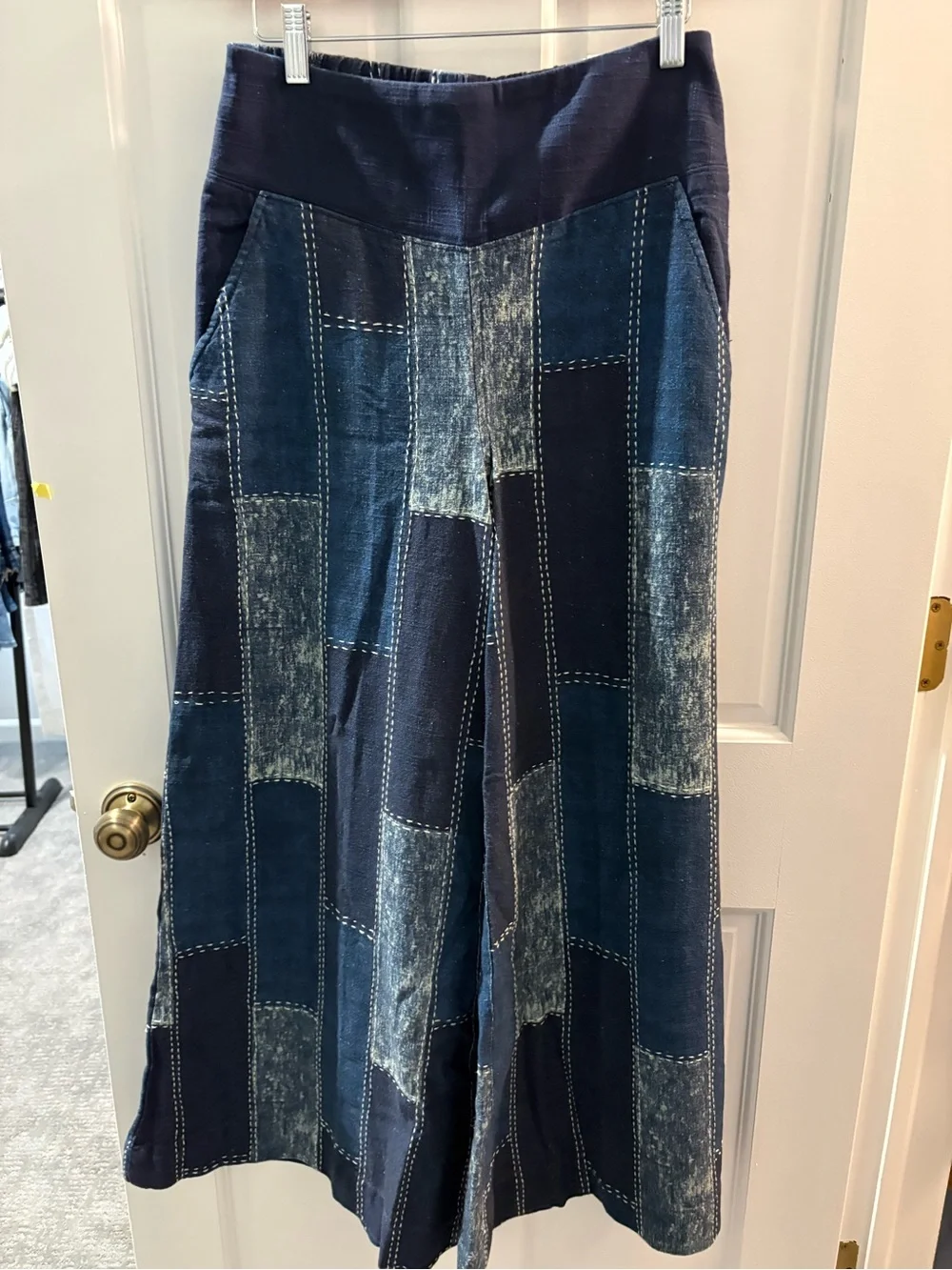 Free people patches wide leg pull on pants